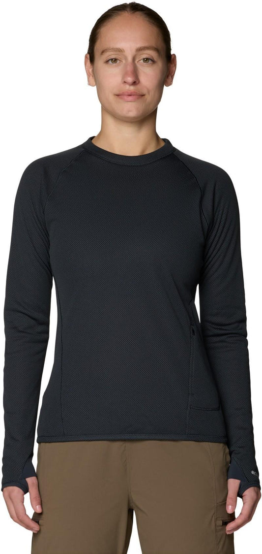 AirMesh LS Crew - Womens - dark storm 1
