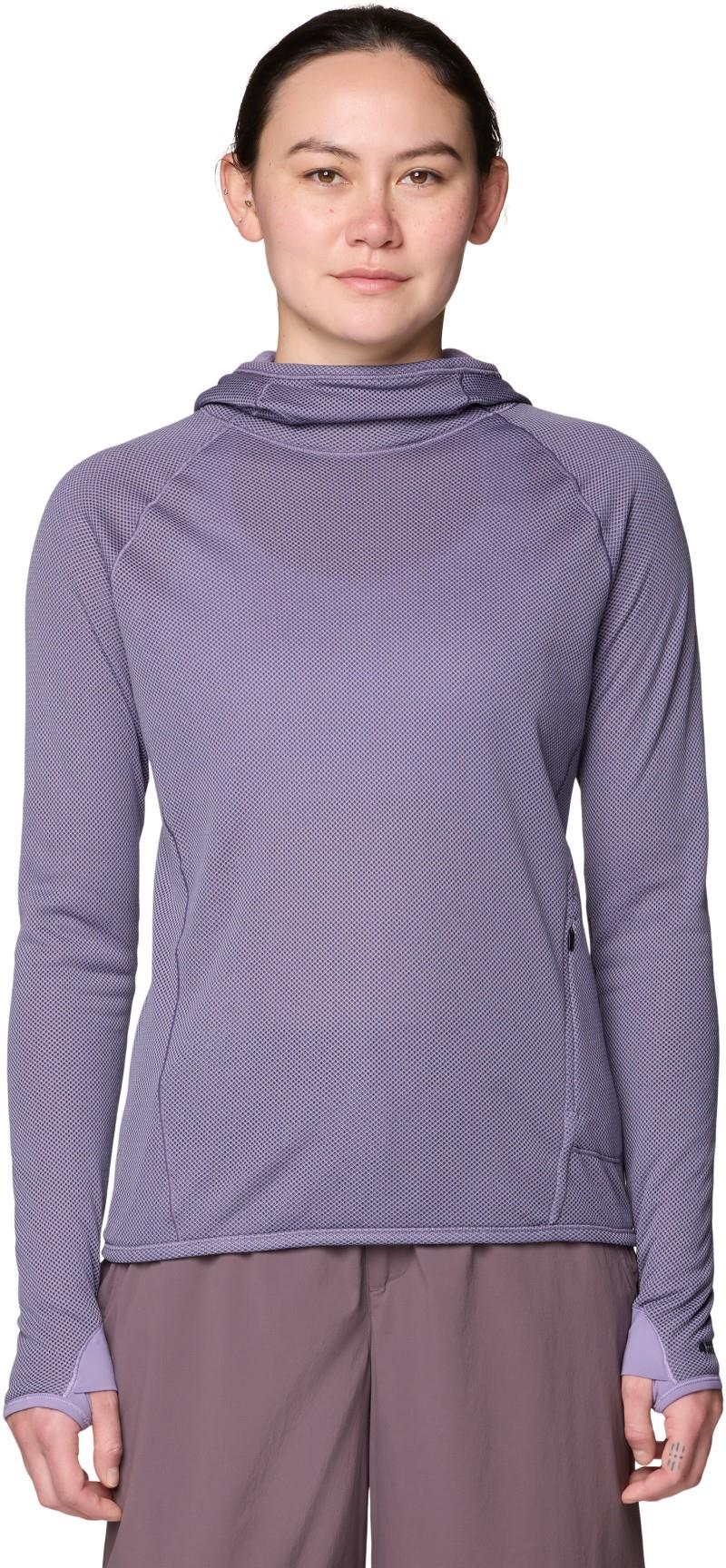 AirMesh LS Hoody - Womens - violet stone 1
