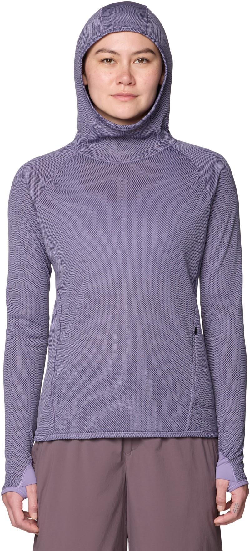 AirMesh LS Hoody - Womens - violet stone 1