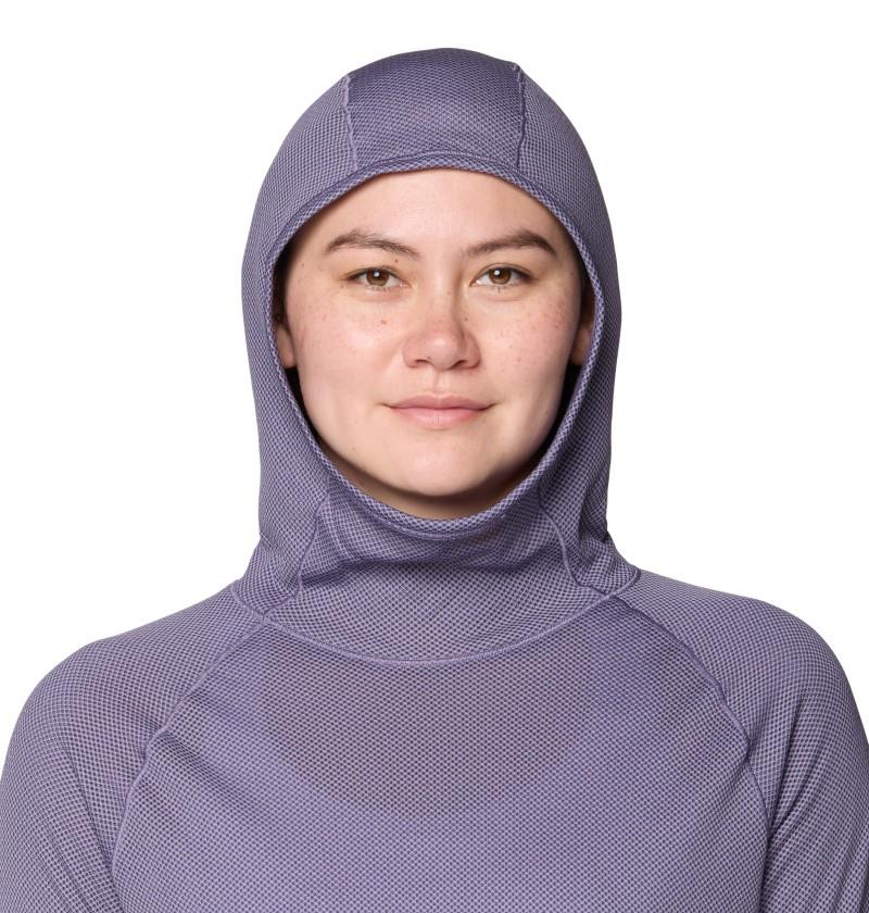 AirMesh LS Hoody - Womens - violet stone 1