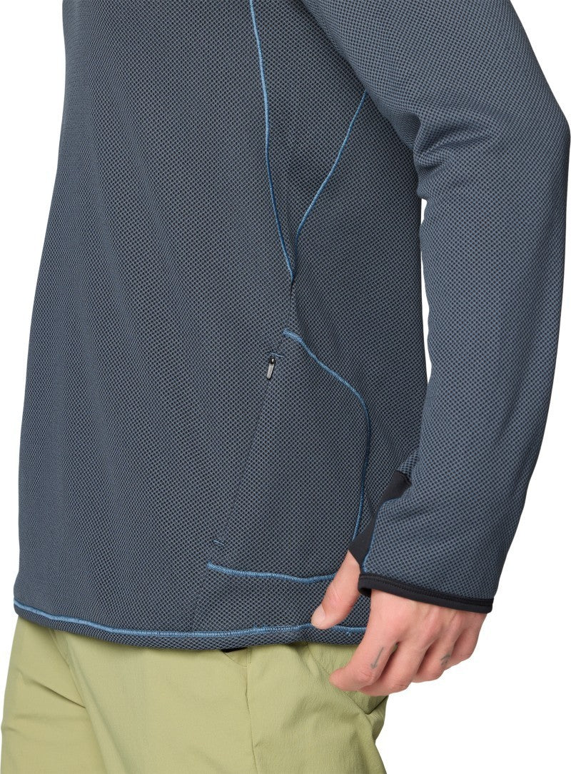 Airmesh LS Hoody - Mens - moon blue 1