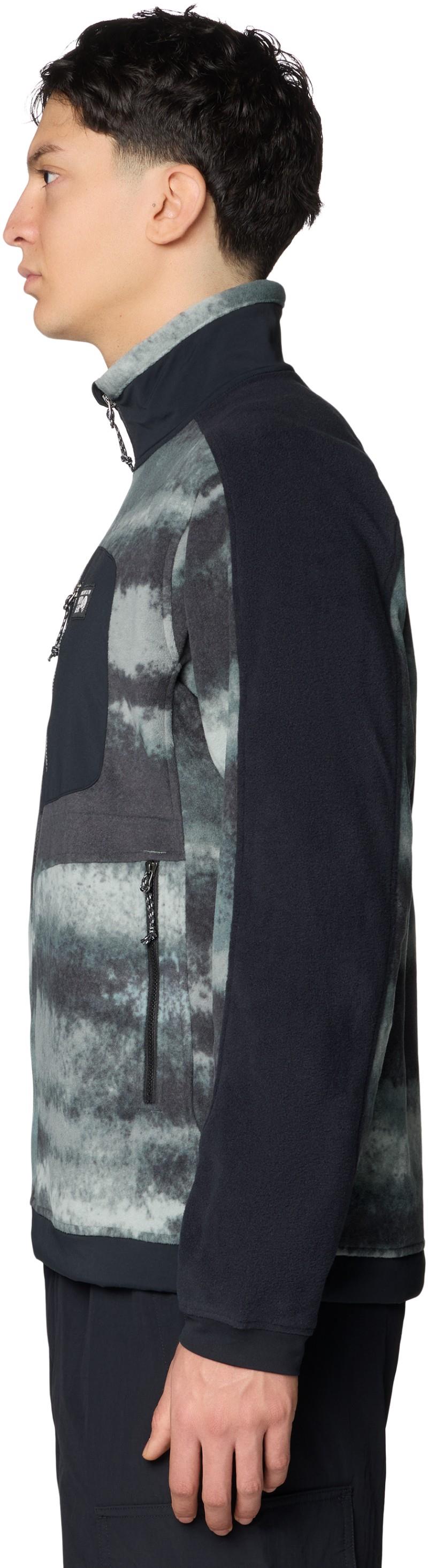 Apres Pro Fleece Jacket - Mens - thunderhead grey patchwork print / black 1