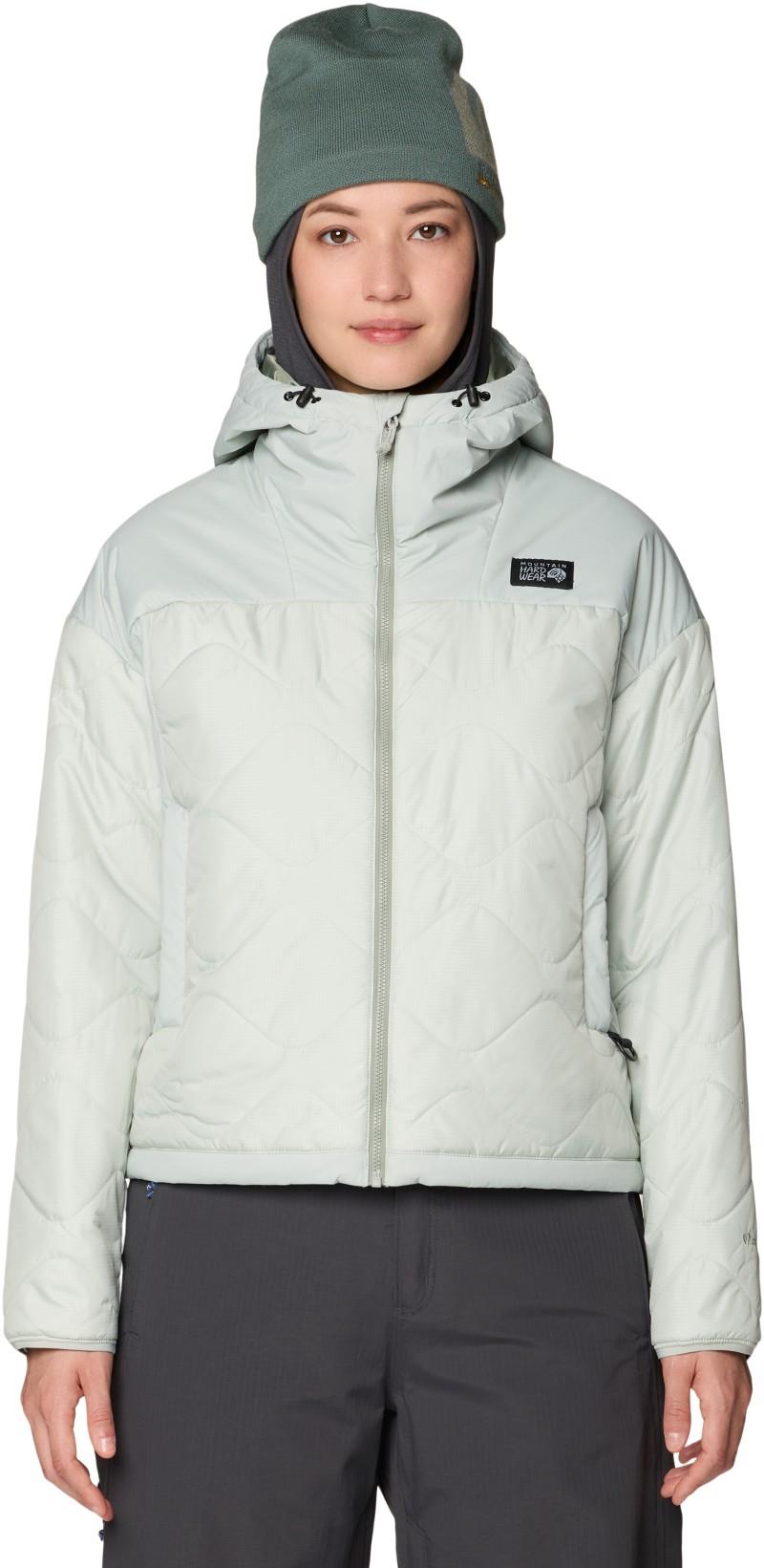 Apres Pro Insulated Hooded Jacket - Womens - gamma grey 1