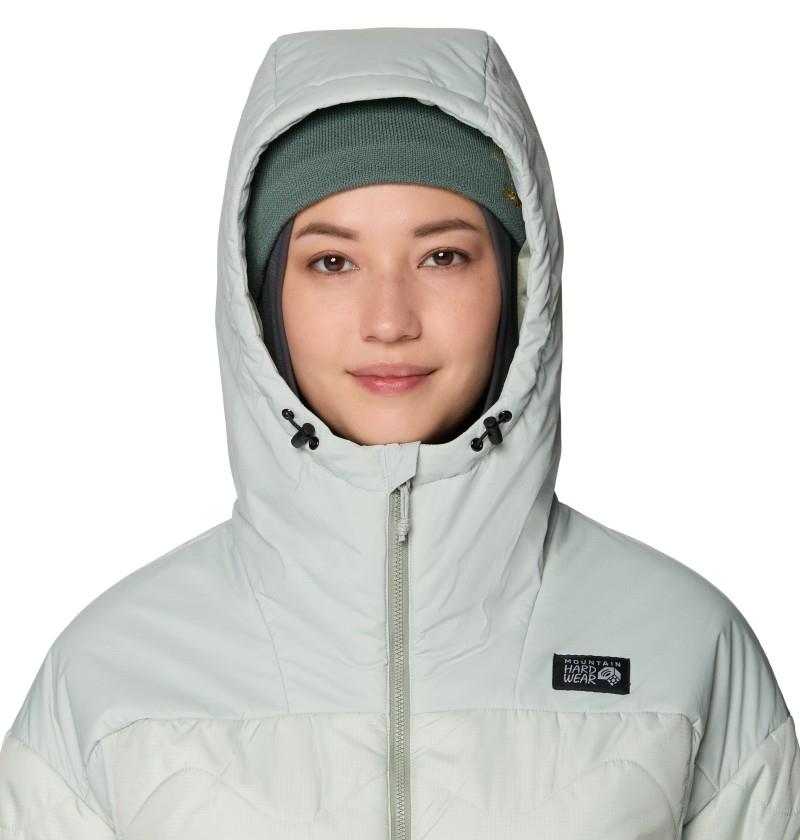 Apres Pro Insulated Hooded Jacket - Womens - gamma grey 1