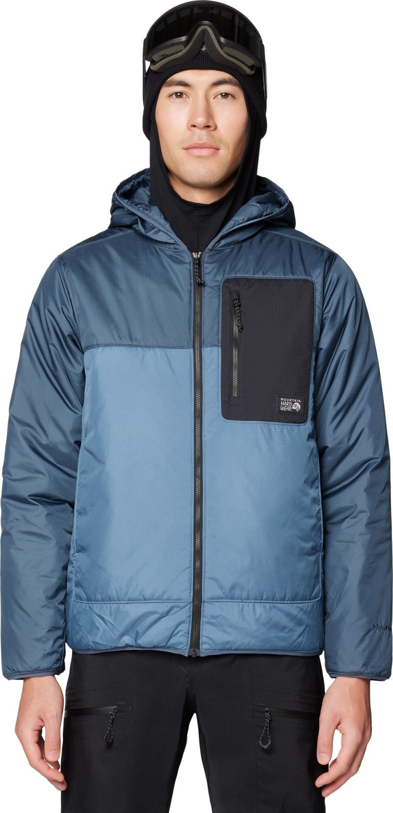Après Pro Insulated Hooded Jacket - Mens - adriatic blue / moon blue / black 1