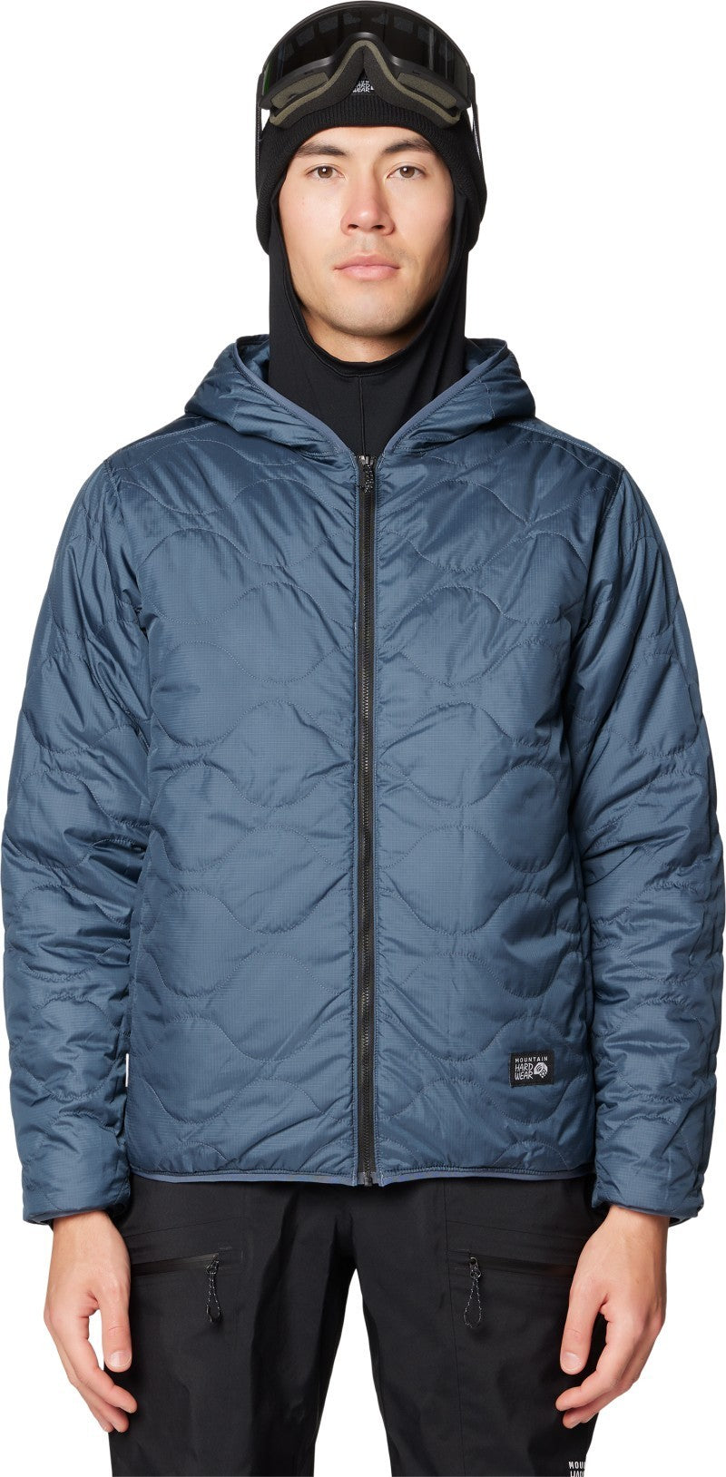 Après Pro Insulated Hooded Jacket - Mens - adriatic blue / moon blue / black 1