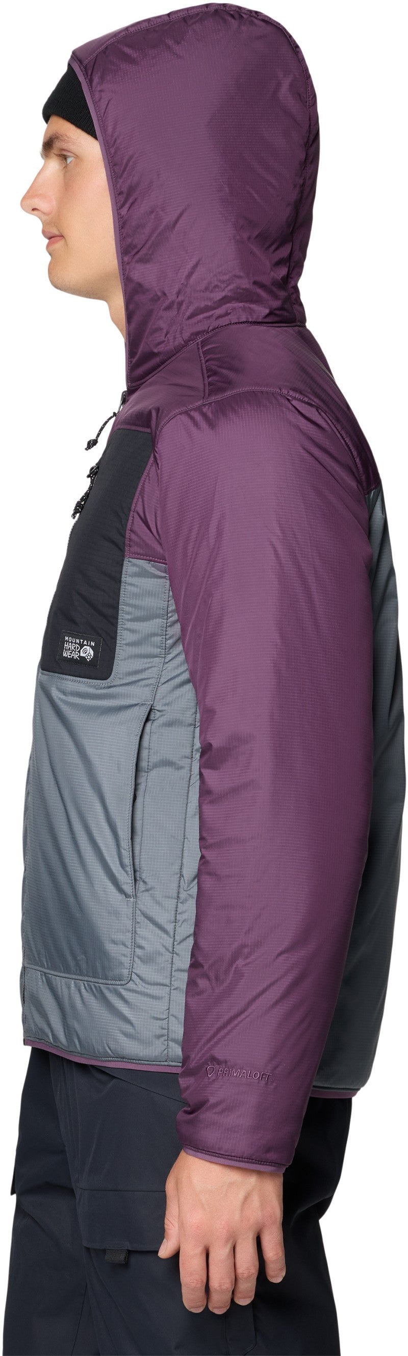 Après Pro Insulated Hooded Jacket - Mens - foil grey / dusty purple / black 1