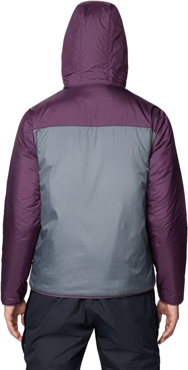 Après Pro Insulated Hooded Jacket - Mens - foil grey / dusty purple / black 1