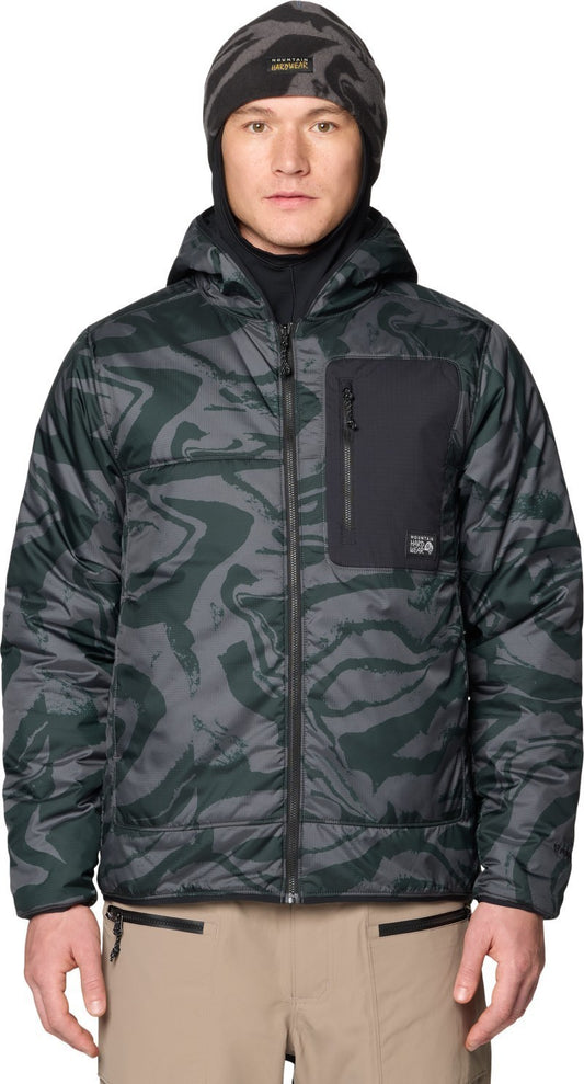 Après Pro Insulated Hooded Jacket - Mens - volcanic rockstrata / black 1