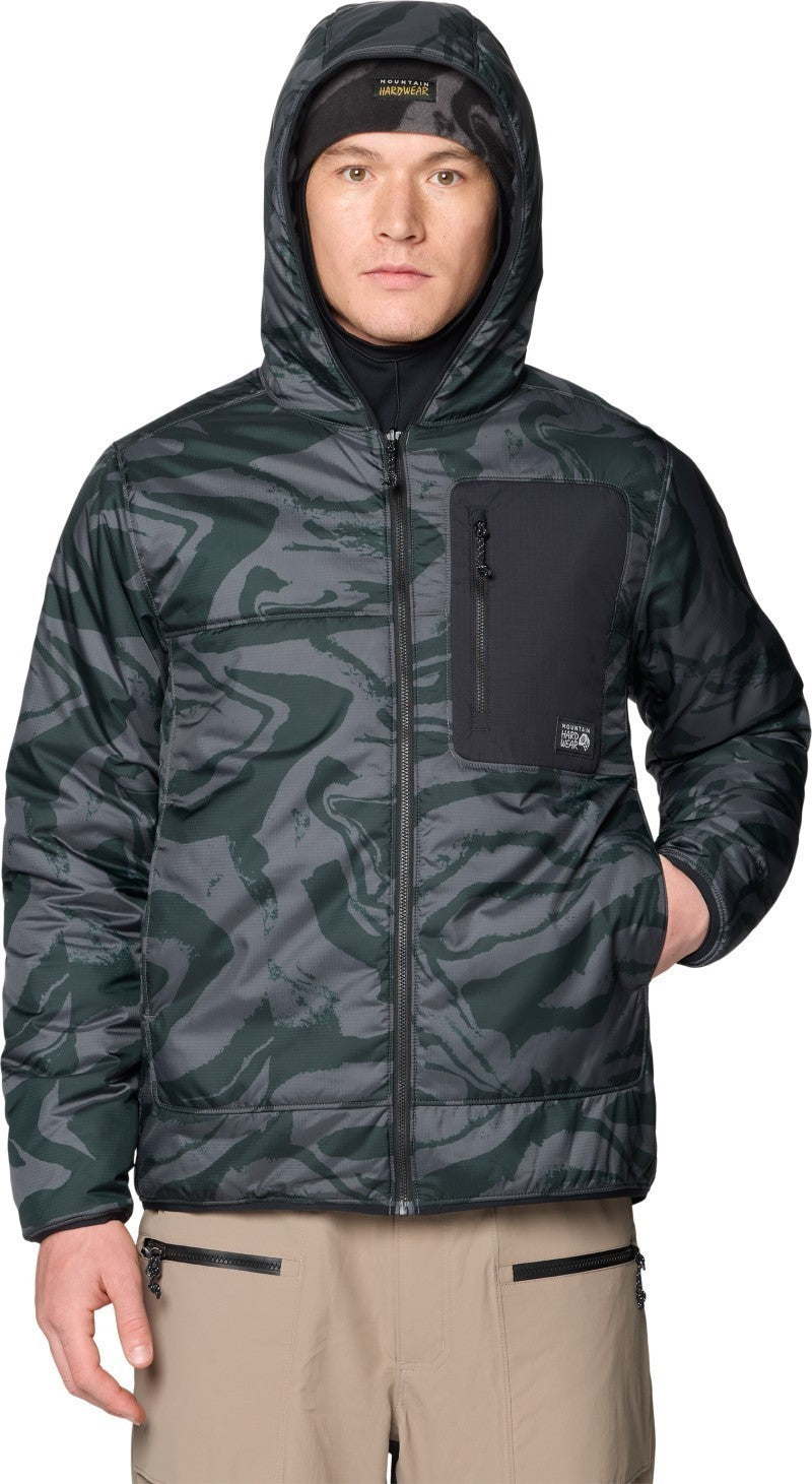 Après Pro Insulated Hooded Jacket - Mens - volcanic rockstrata / black 1