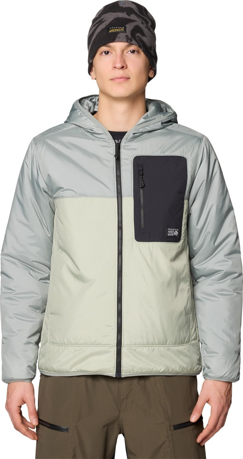 Après Pro Insulated Hooded Jacket - Mens - white sage / wet stone / black 1