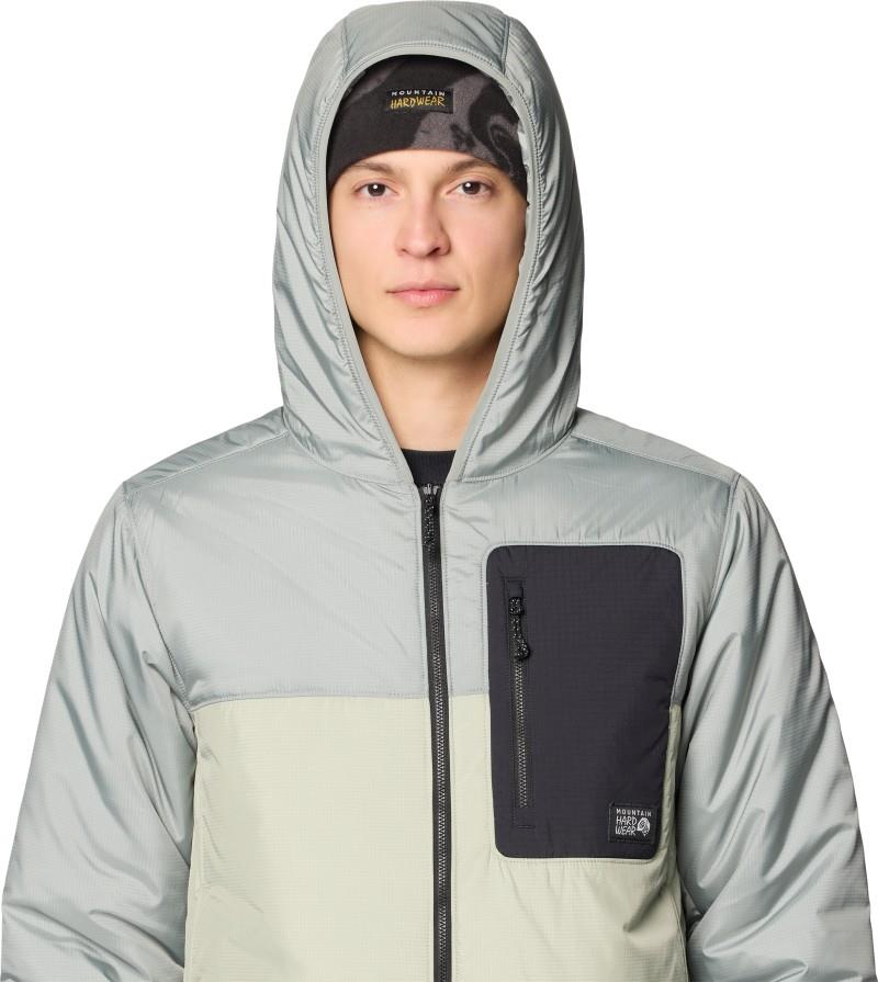 Après Pro Insulated Hooded Jacket - Mens - white sage / wet stone / black 1