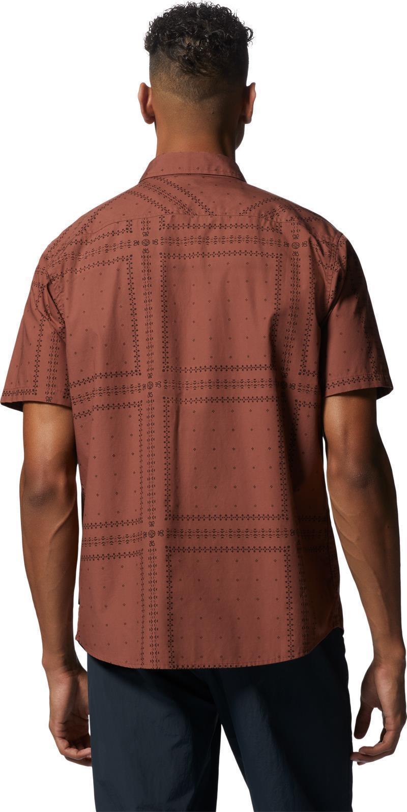 Big Cottonwood SS Shirt, Tall - Mens - Clay Earth Bandana Grid 3