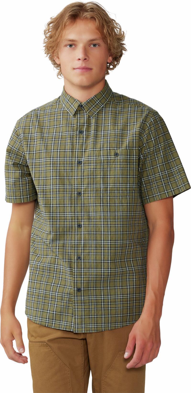 Big Cottonwood SS Shirt, Tall - Mens - Combat Green Canopy Plaid 1