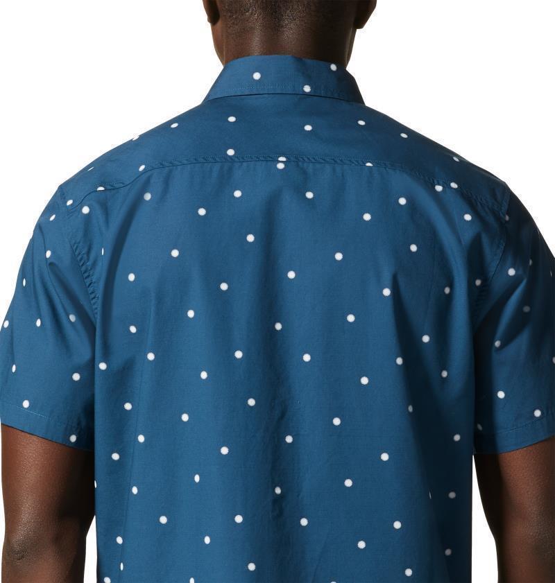 Big Cottonwood SS Shirt, Tall - Mens - Dark Caspian Micro Sun Dot Print 5