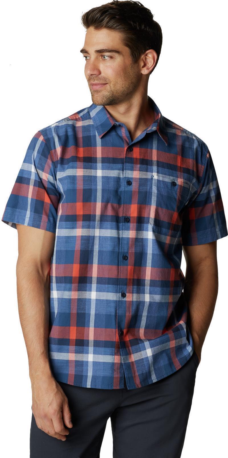 Big Cottonwood SS Shirt - Mens - Deep Lake Plaid 1