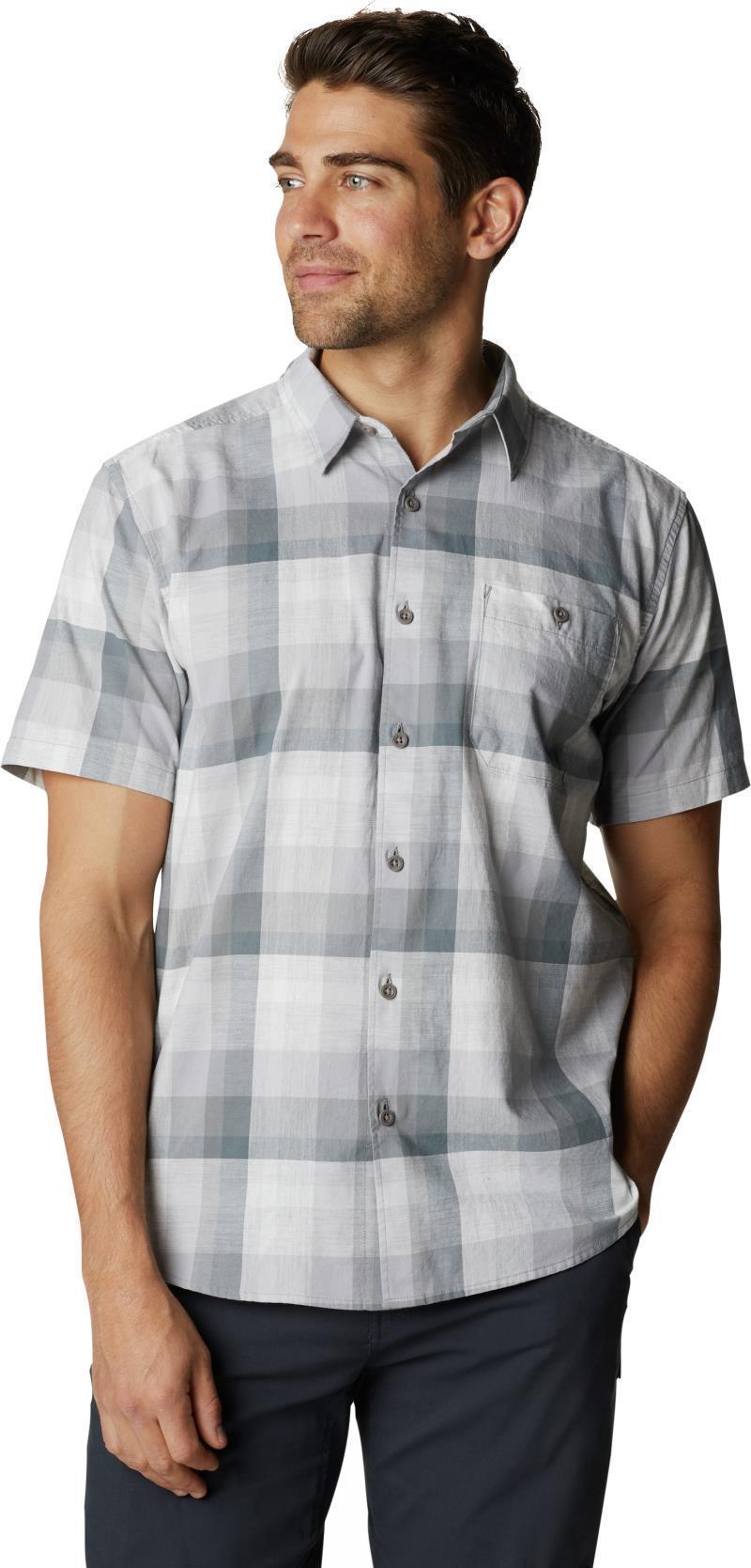 Big Cottonwood SS Shirt - Mens - Manta Grey Plaid 1