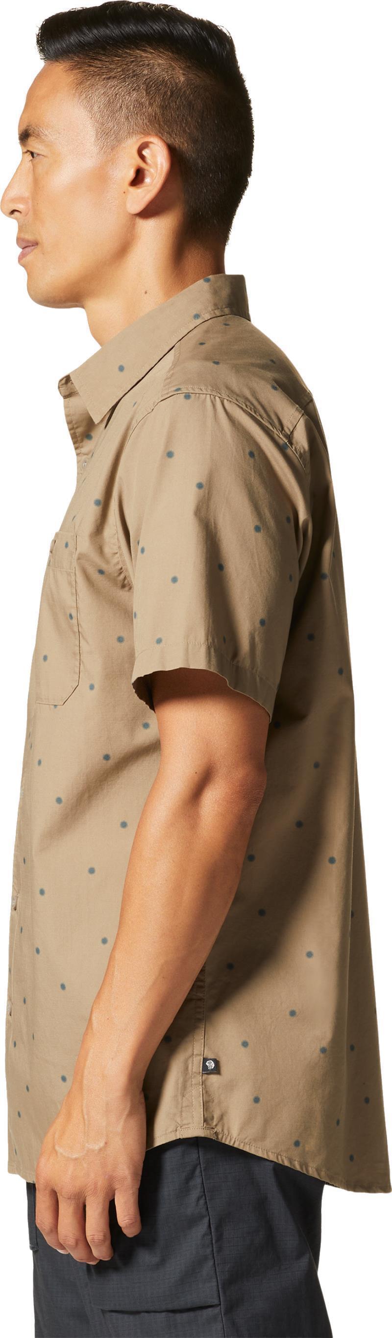 Big Cottonwood SS Shirt - Mens - Trail Dust Micro Sun Dot Print 3