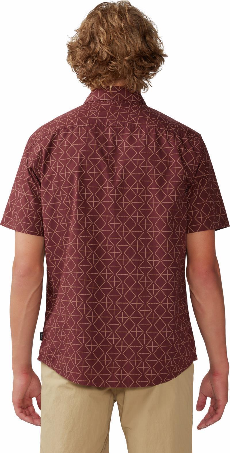 Big Cottonwood SS Shirt - Mens - Washed Raisin Dot Geo Print 2