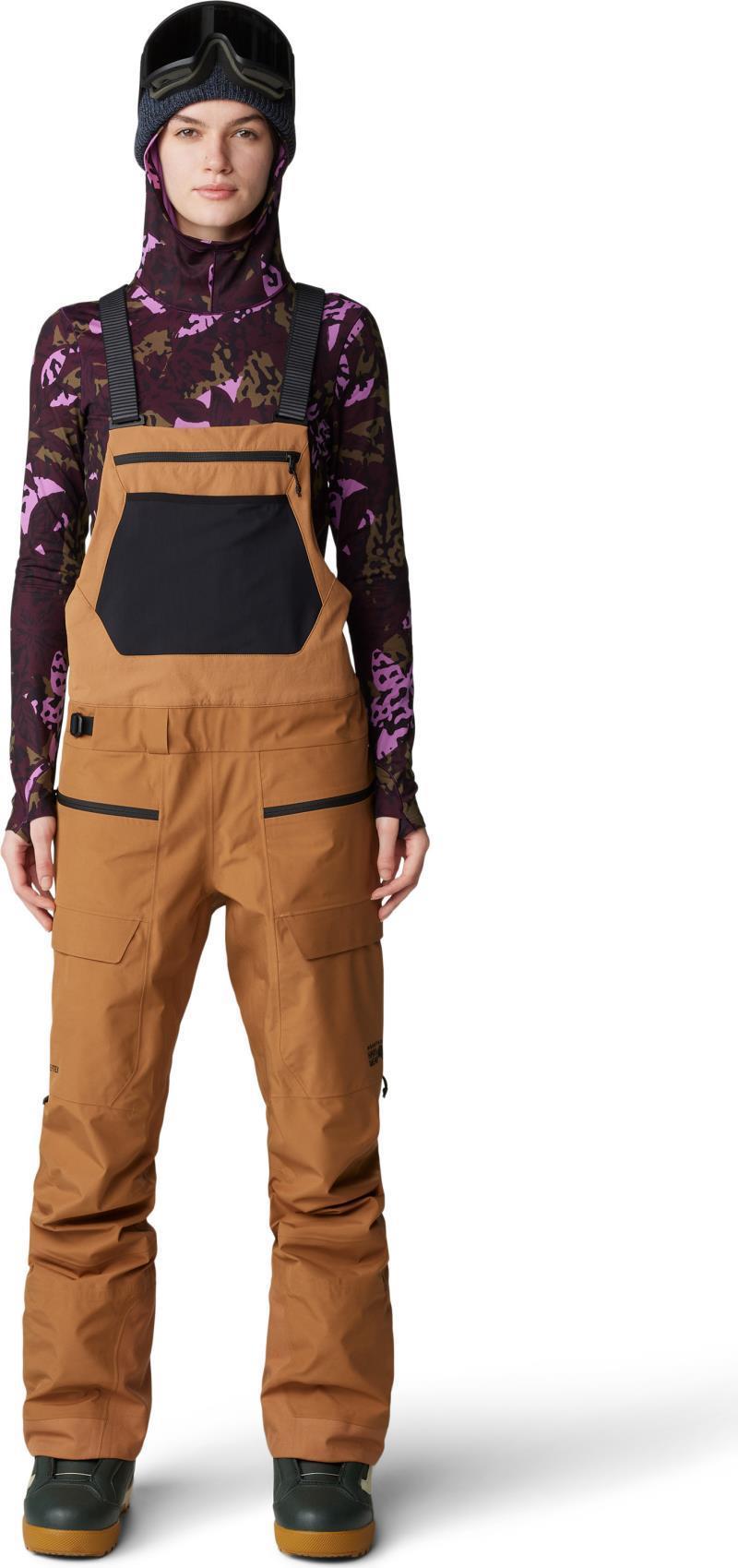 Boundary Ridge GTX Bibs, Short - Womens - Copper Clay 2