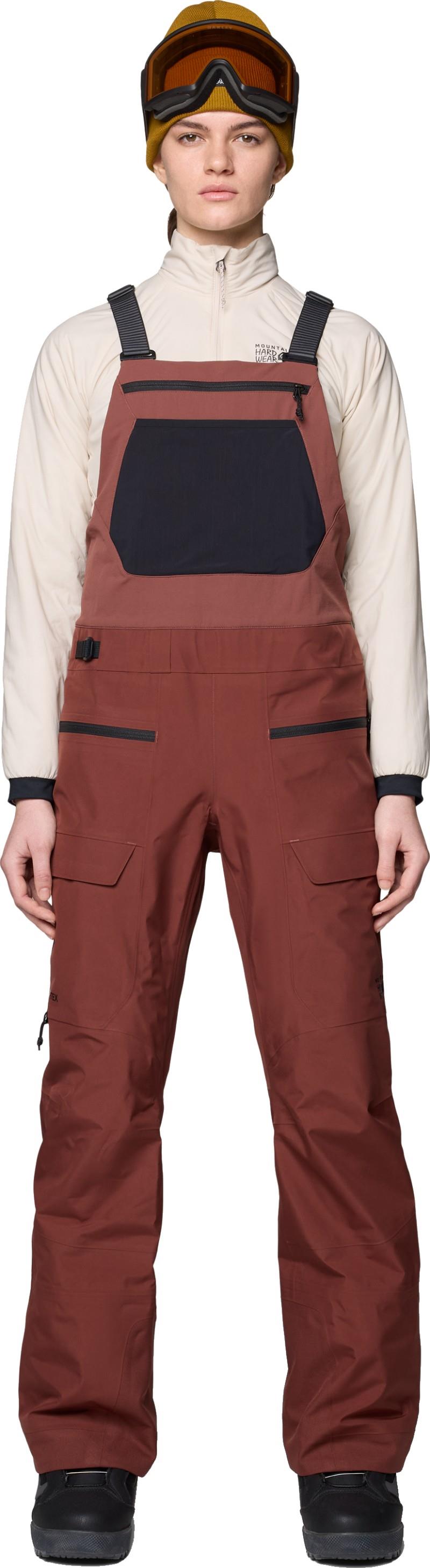 Boundary Ridge GTX Bibs, Short - Womens - bourbon brown 1
