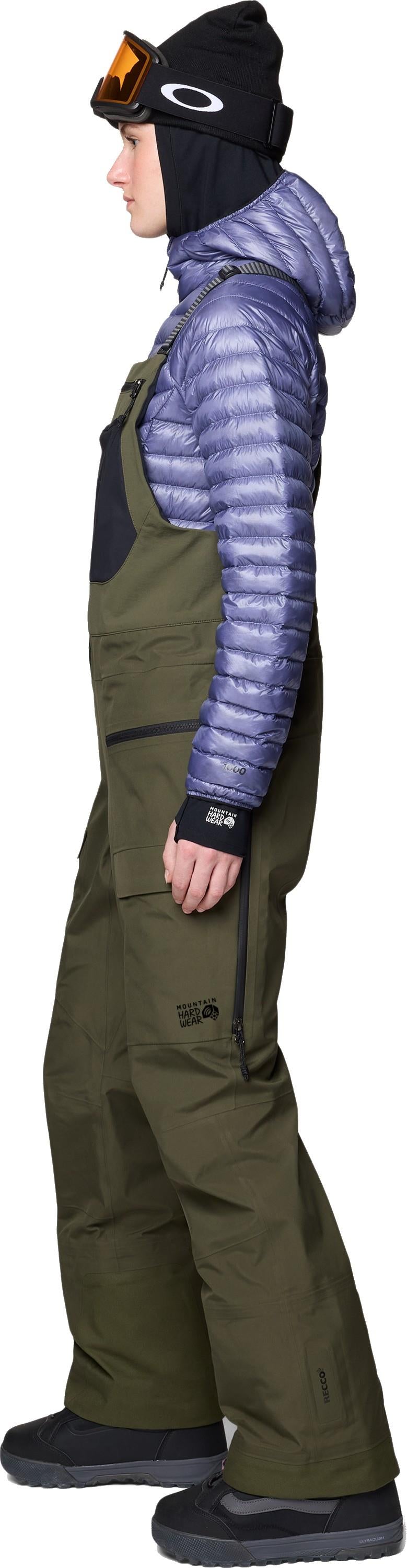 Boundary Ridge GTX Bibs, Short - Womens - dark pine 1