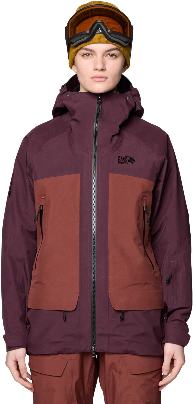 Boundary Ridge GTX Jacket - Womens - blackberry / bourbon brown 1