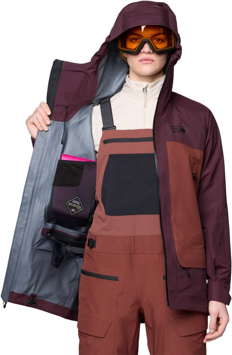 Boundary Ridge GTX Jacket - Womens - blackberry / bourbon brown 1
