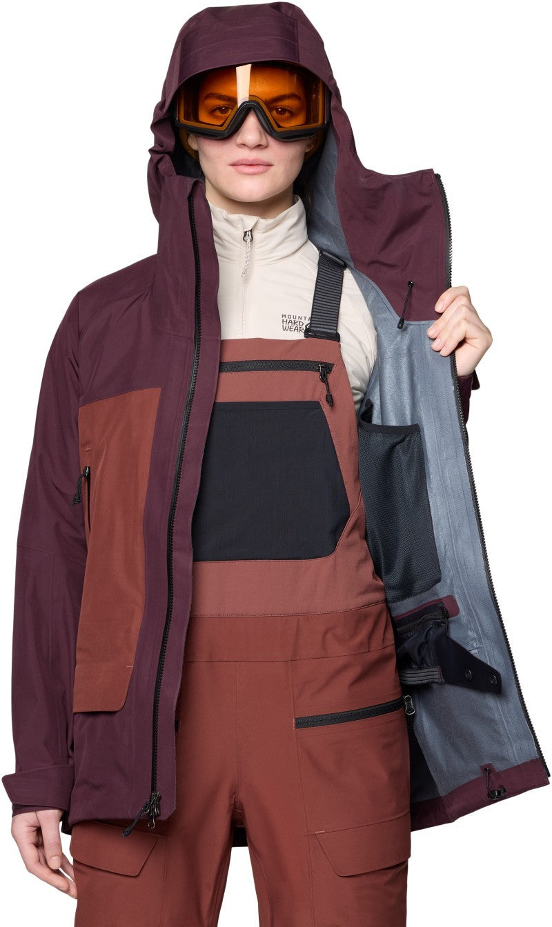 Boundary Ridge GTX Jacket - Womens - blackberry / bourbon brown 1
