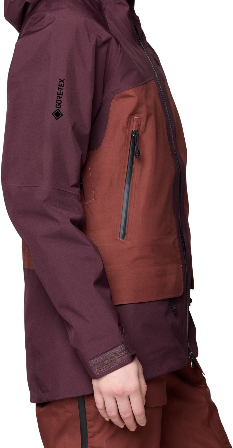 Boundary Ridge GTX Jacket - Womens - blackberry / bourbon brown 1