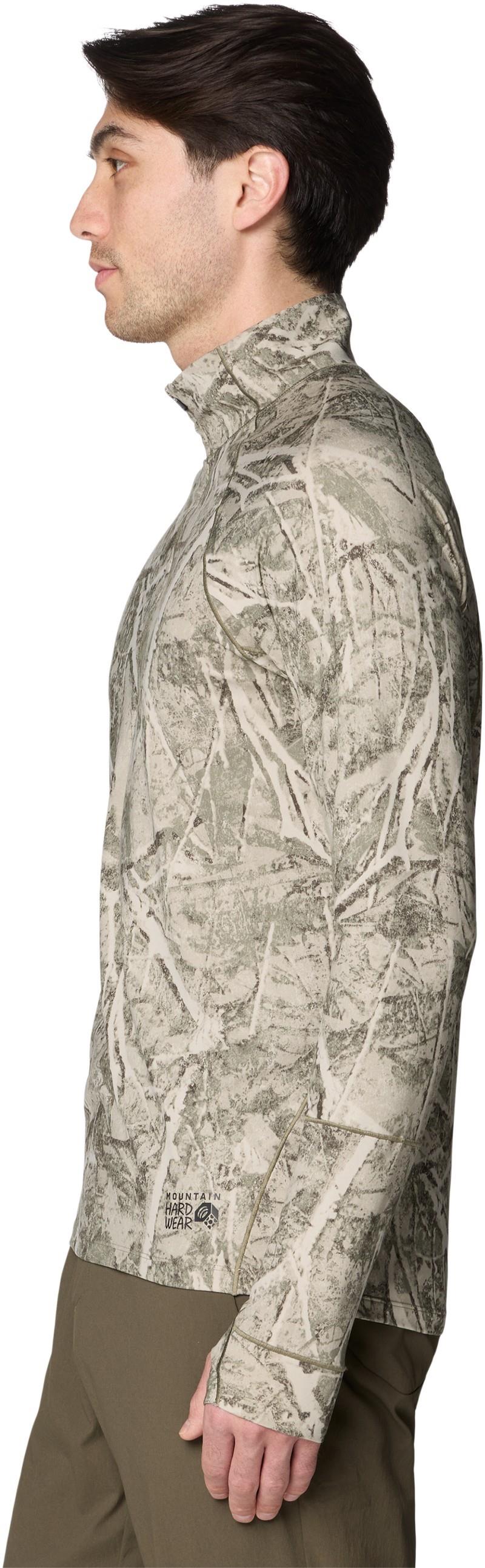 Butter Up Half Zip - Mens - stone green treecover print 1