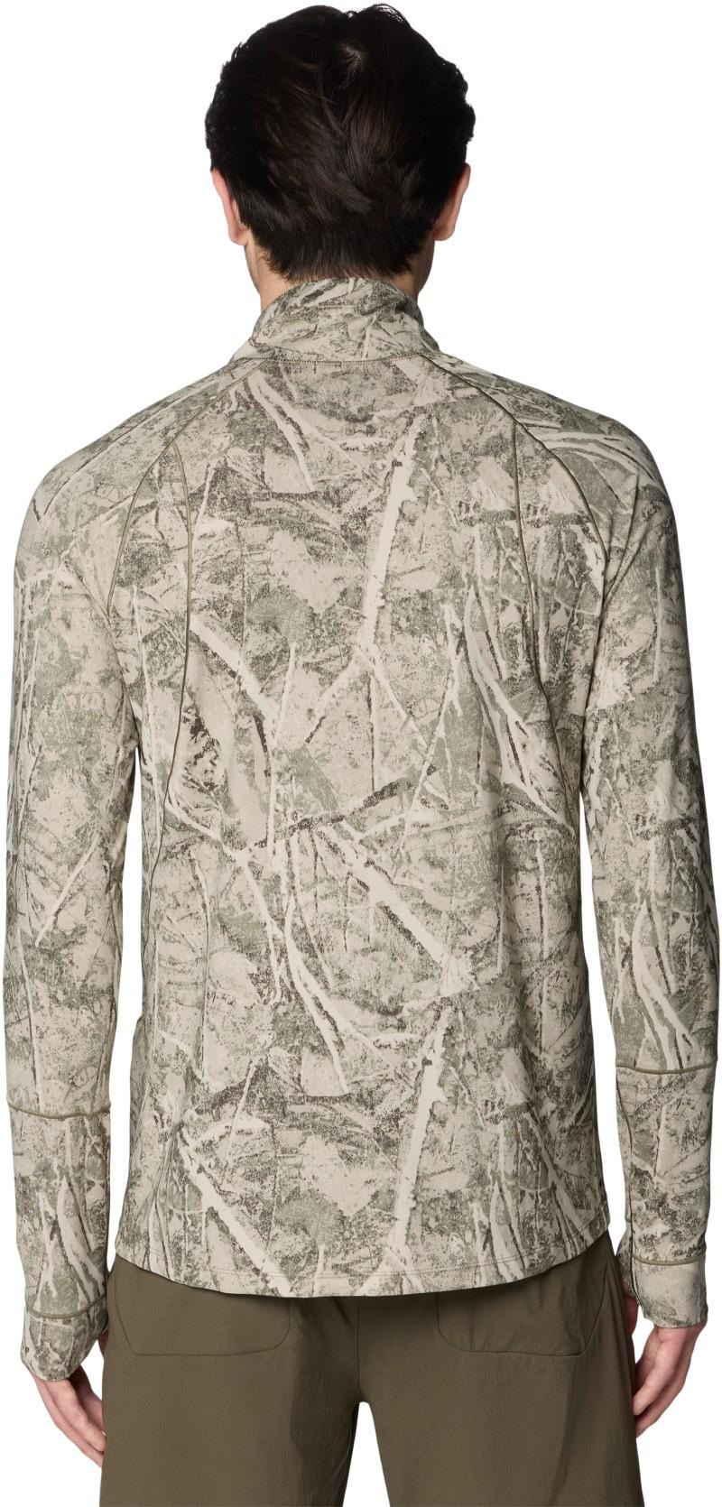 Butter Up Half Zip - Mens - stone green treecover print 1