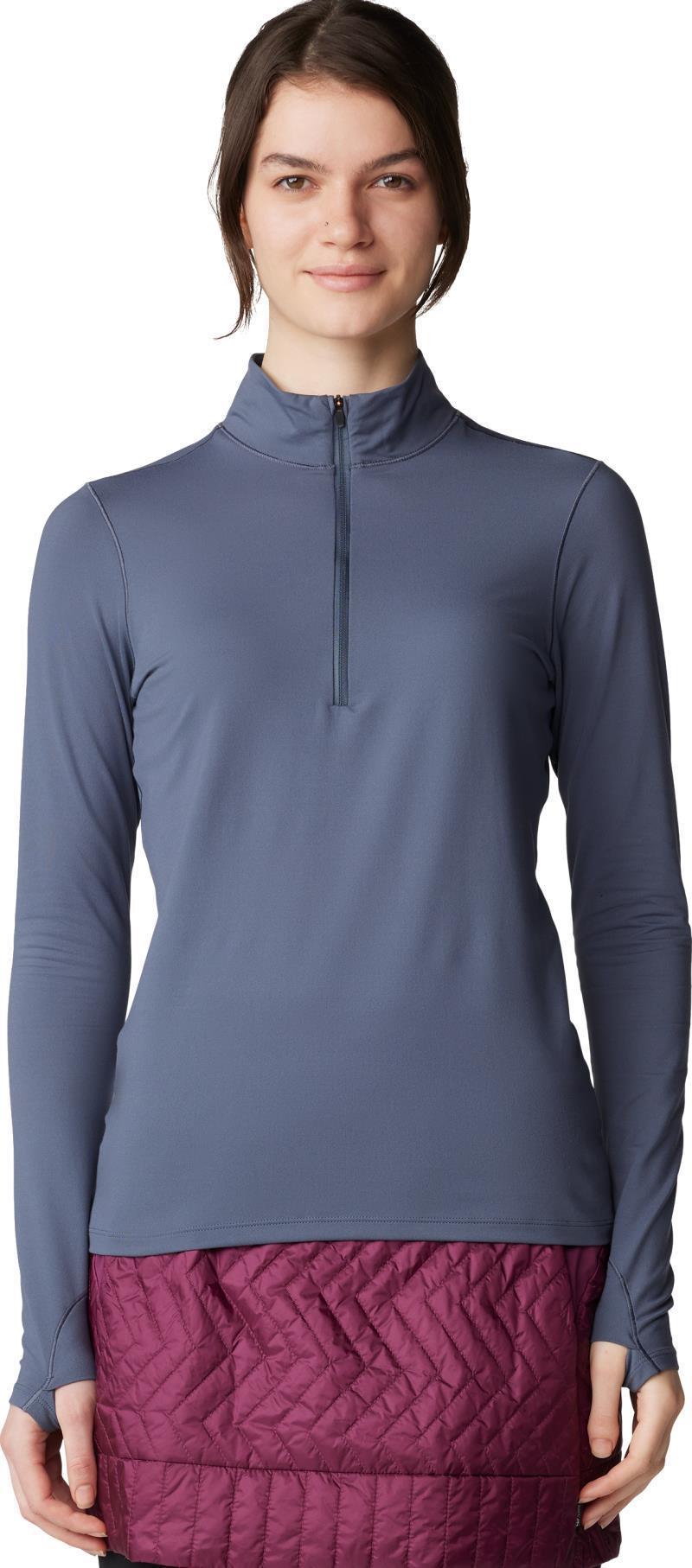 Butter Up Half Zip - Womens - blue slate 1