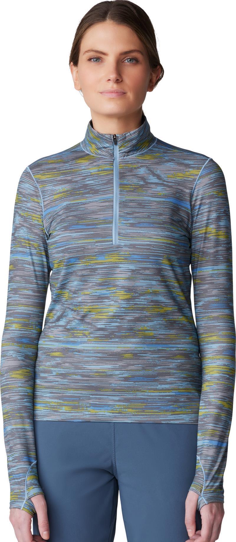 Butter Up Half Zip - Womens - element stria print 1