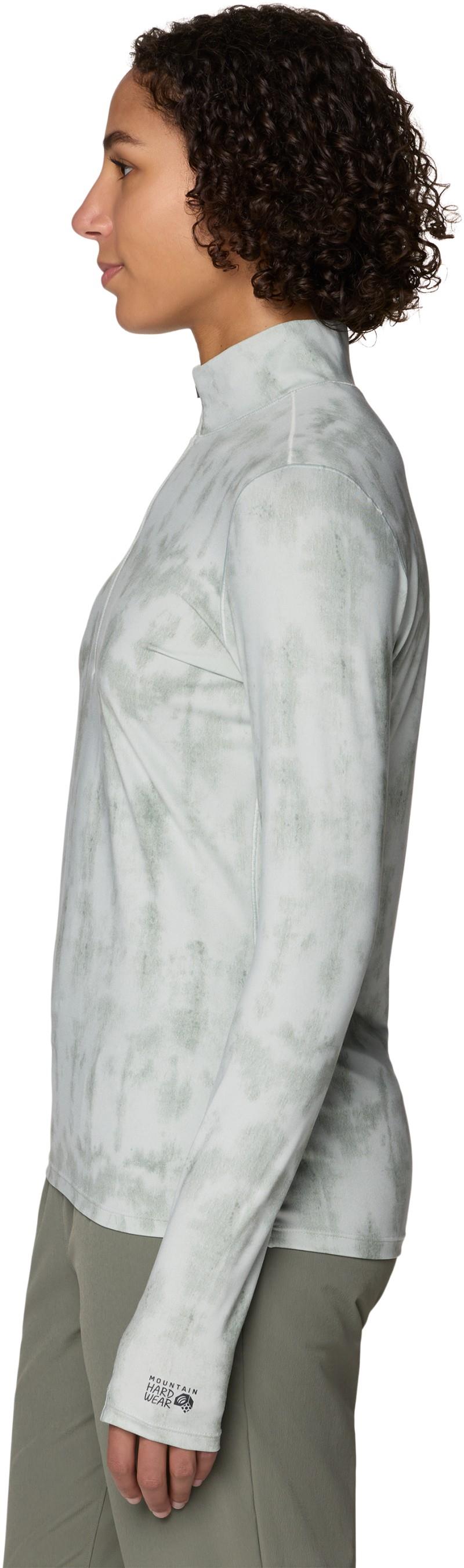 Butter Up Half Zip - Womens - gamma grey shadowdye xs print 1