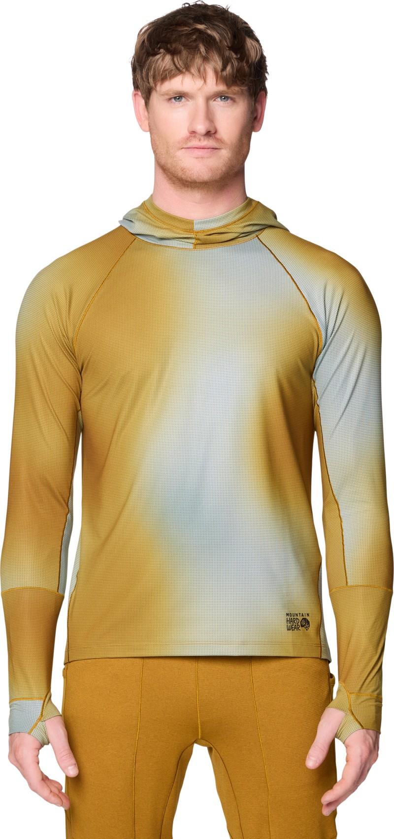 Butter Up Hoody - Mens - olive gold ombre print 1