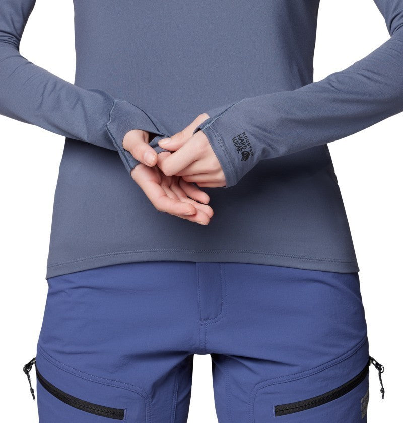 Butter Up LS - Womens - blue slate 1