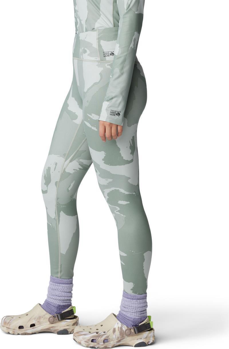 Butter Up Tights - Womens - White Sage Snowdrifts Print 2