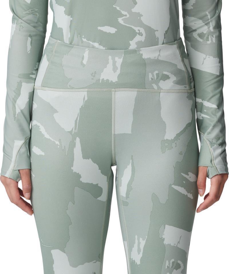 Butter Up Tights - Womens - White Sage Snowdrifts Print 4