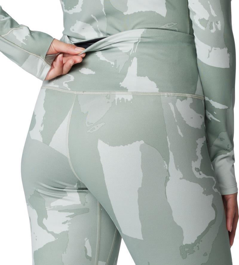 Butter Up Tights - Womens - White Sage Snowdrifts Print 5