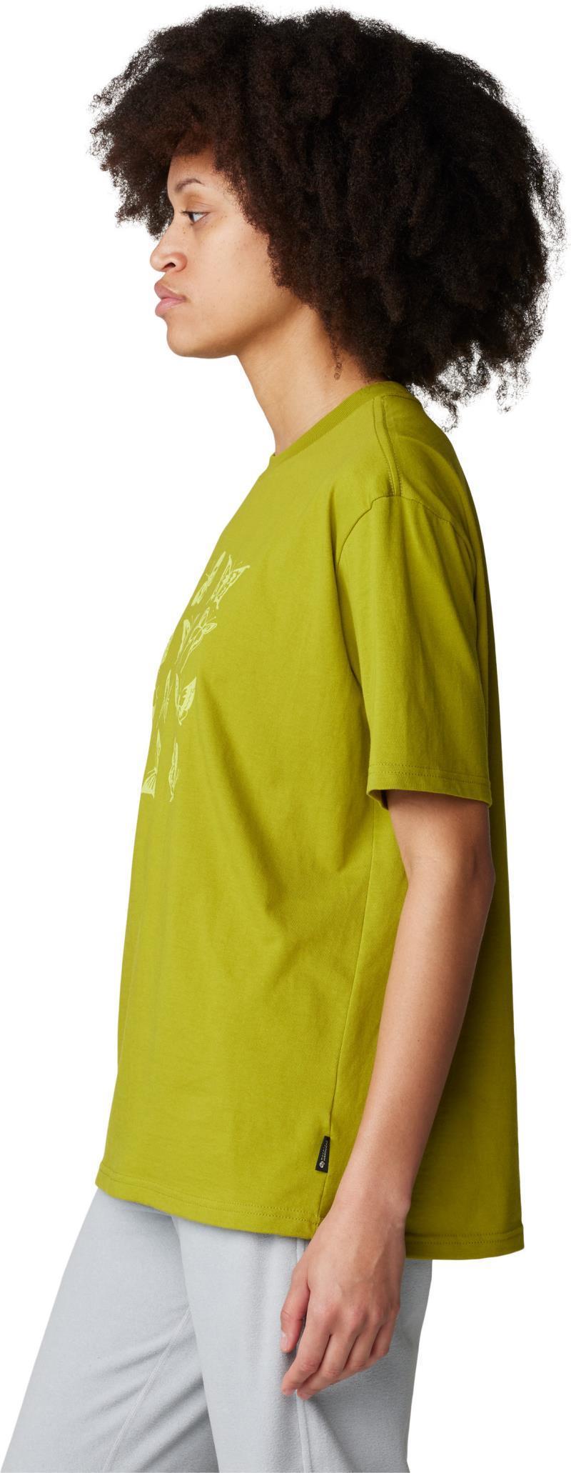 Butterflies Boxy SS - Womens - Python Green 3