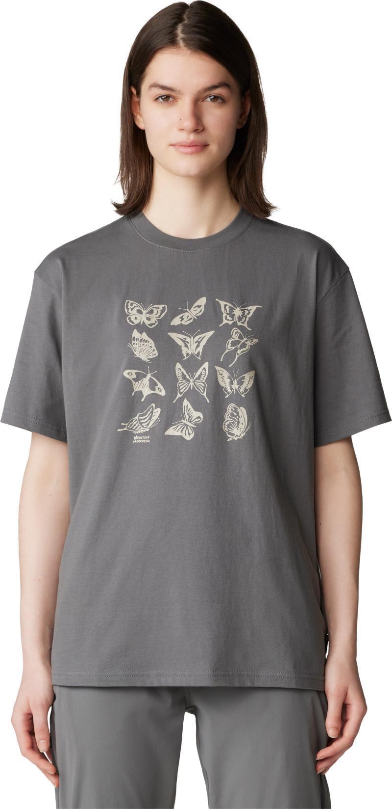 Butterflies Boxy SS - Womens - Sediment 1
