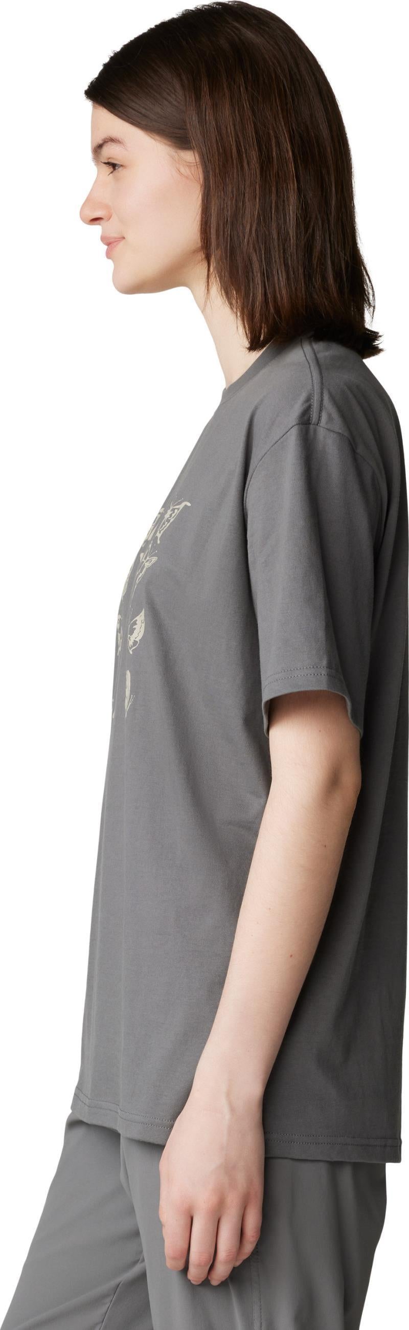 Butterflies Boxy SS - Womens - Sediment 3
