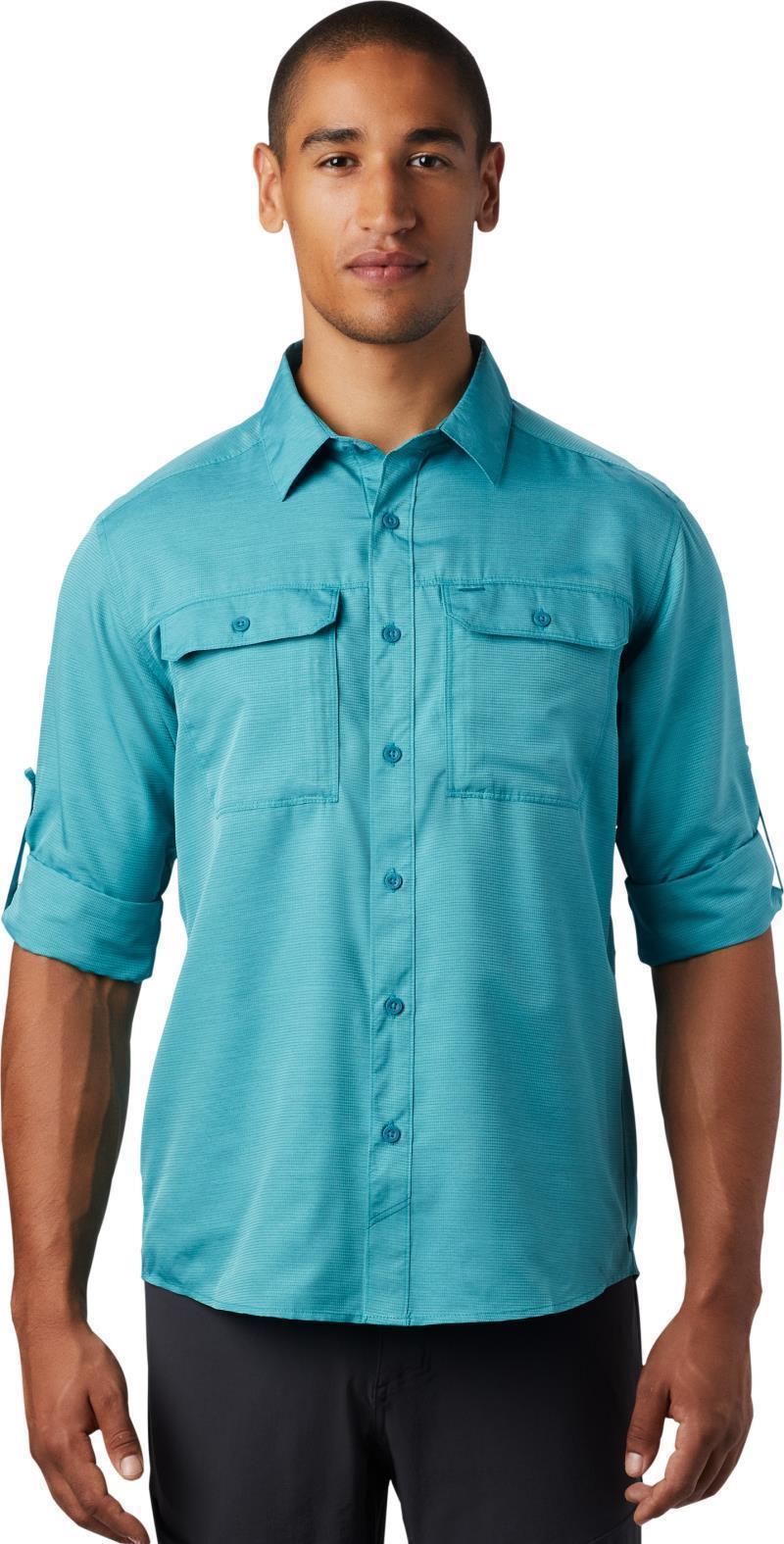 Canyon LS Shirt, Tall - Mens - Vivid Teal 3