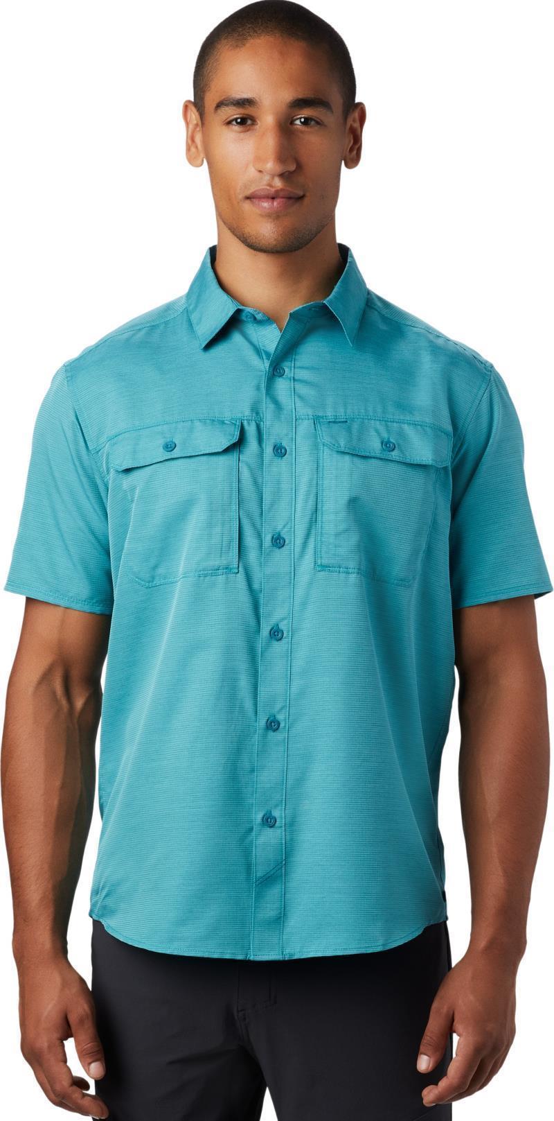 Canyon SS Shirt, Tall - Mens - Vivid Teal 1