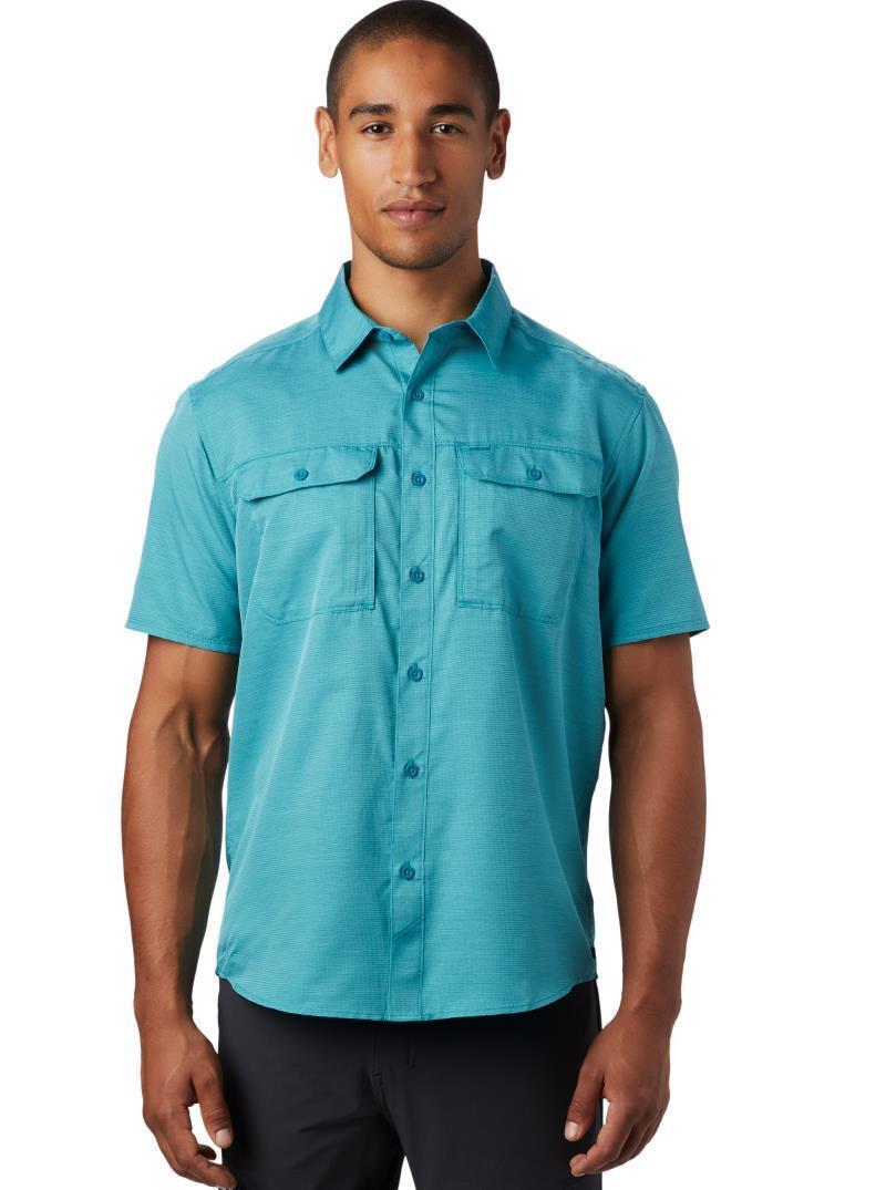 Canyon SS Shirt - Mens - Vivid Teal 1