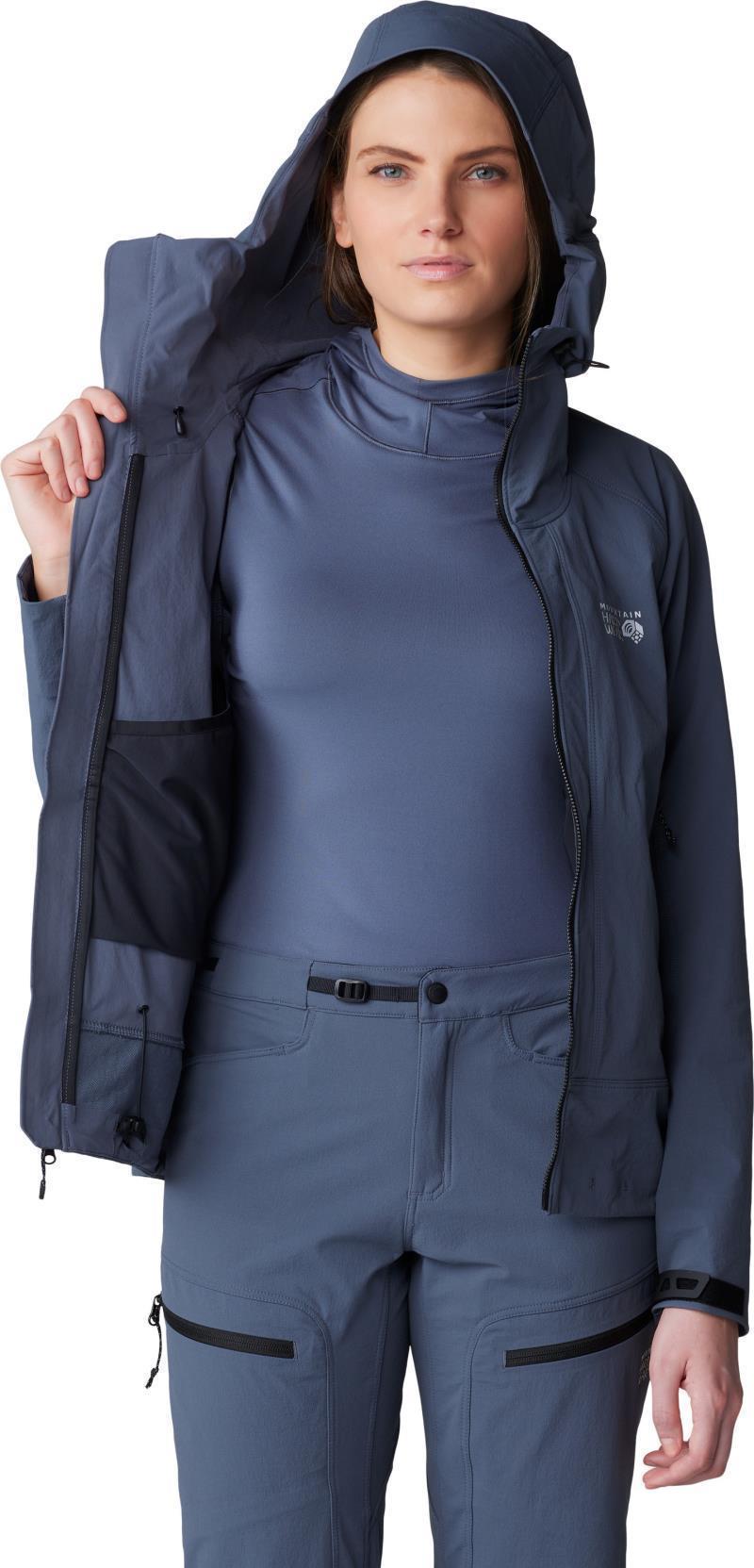 Chockstone Alpine Hooded Jacket - Womens - Blue Slate 3