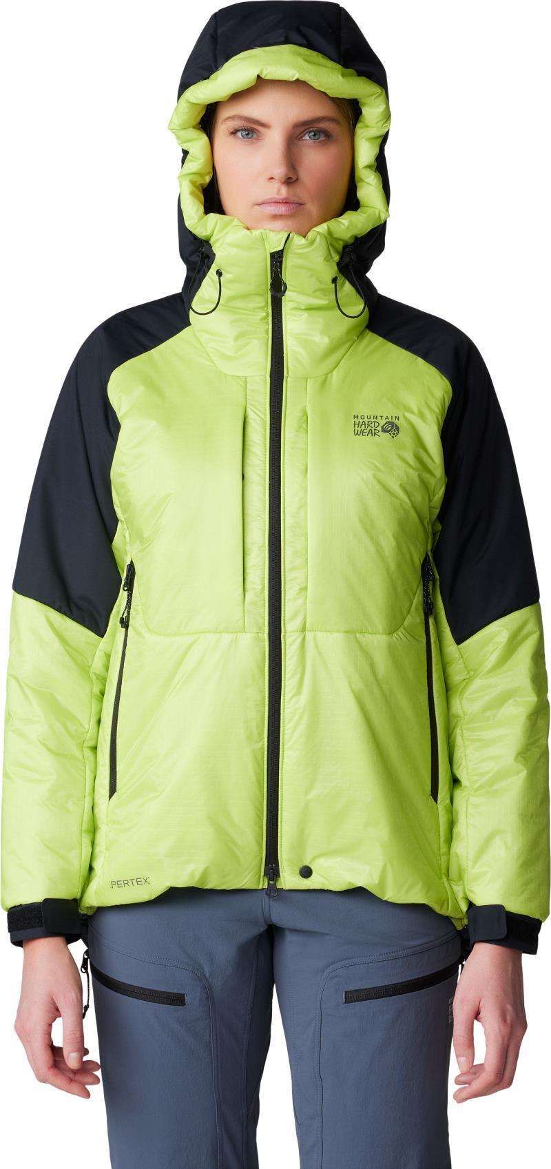 Compressor Alpine Hooded Jacket - Womens - Citron Glow / Black 1