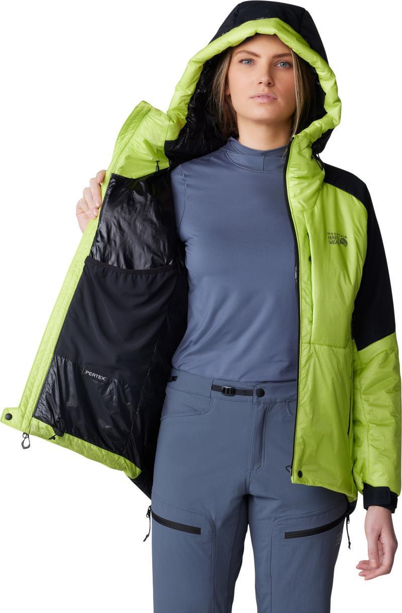 Compressor Alpine Hooded Jacket - Womens - Citron Glow / Black 3