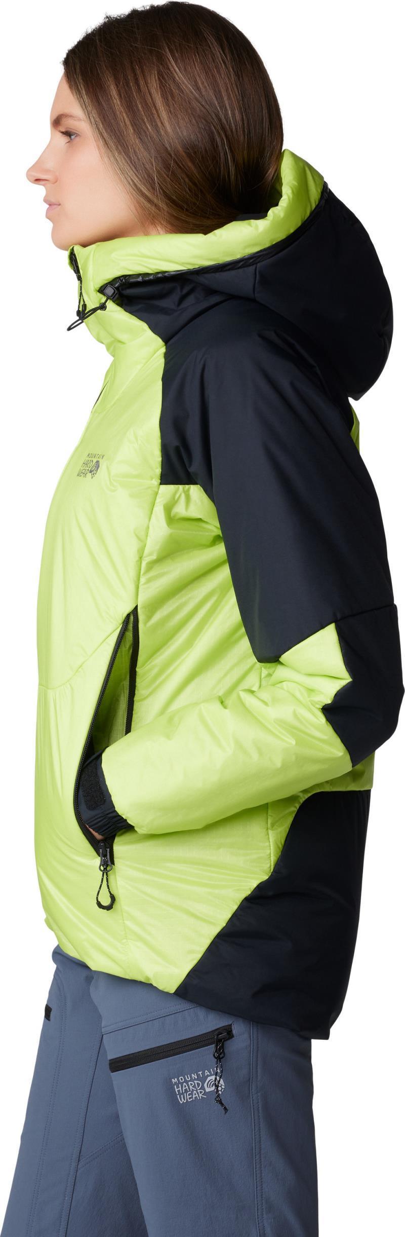 Compressor Alpine Hooded Jacket - Womens - Citron Glow / Black 8